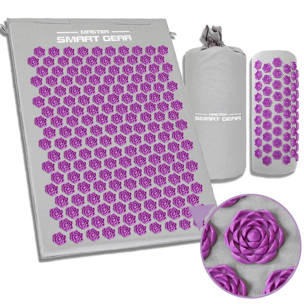 Acupressure Massage Mat and Neck Pillow Set