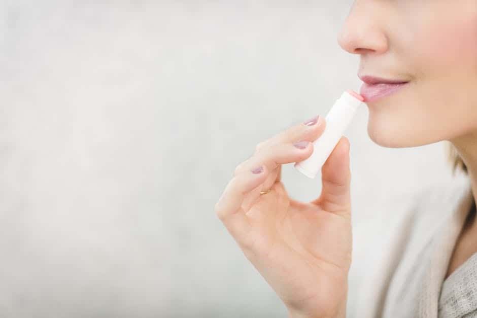 A woman brushing her teeth